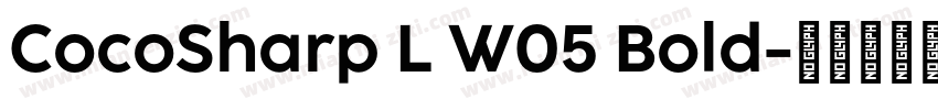 CocoSharp L W05 Bold字体转换